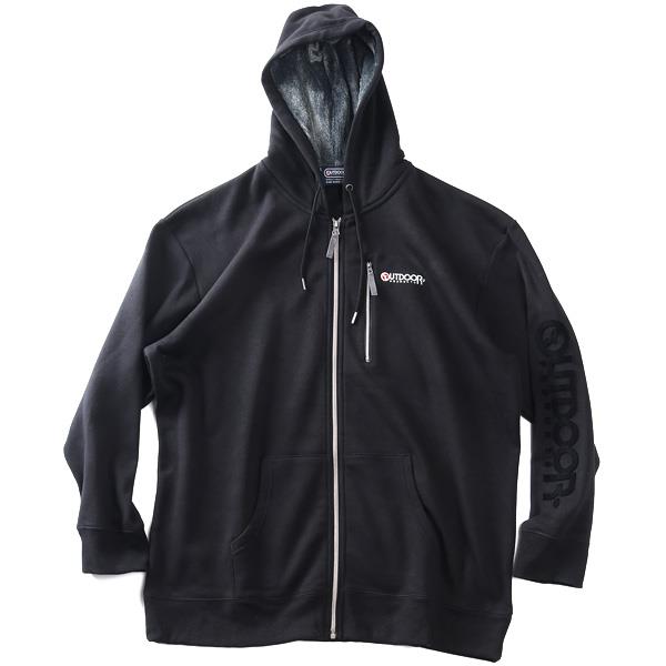 大きいサイズ メンズ OUTDOOR PRODUCTS アウトドアプロダクツ 裏起毛 フリース フルジップ パーカー 秋冬新作 c6569e