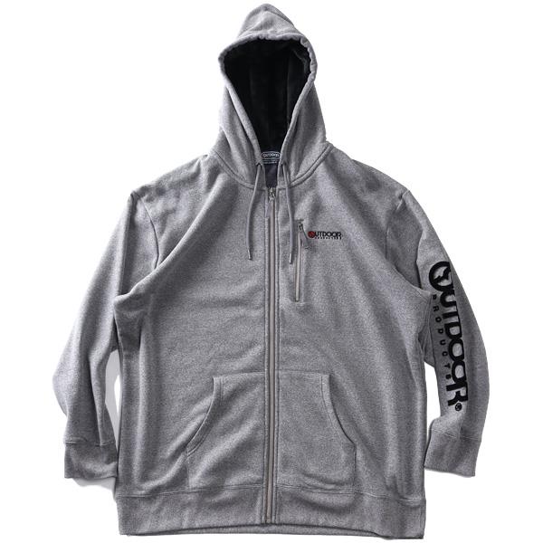 大きいサイズ メンズ OUTDOOR PRODUCTS アウトドアプロダクツ 裏起毛 フリース フルジップ パーカー 秋冬新作 c6569e