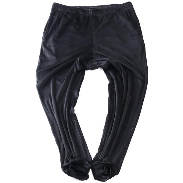 大きいサイズ メンズ Three Quarter ストレッチ ベロア 裏起毛 パンツ 秋冬新作 kmw-54016az