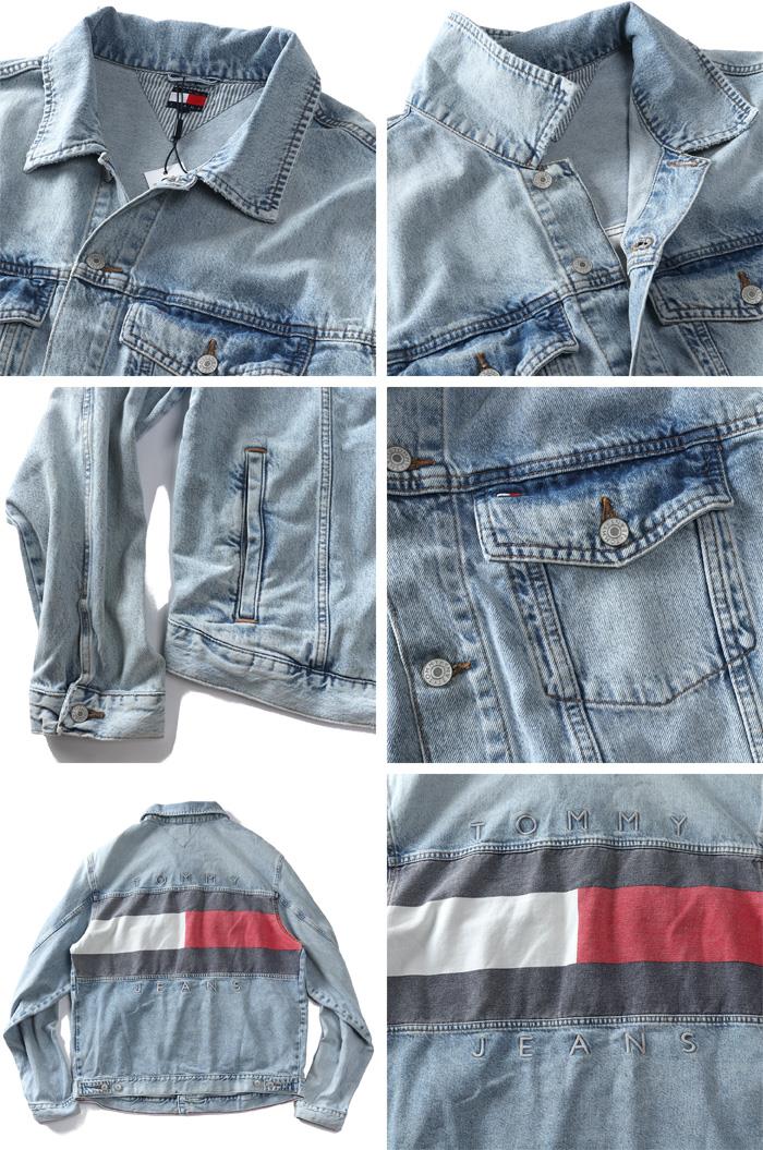 大きいサイズ メンズ TOMMY JEANS トミージーンズ デニム ジャケット Gジャン USA直輸入 dm0dm21242