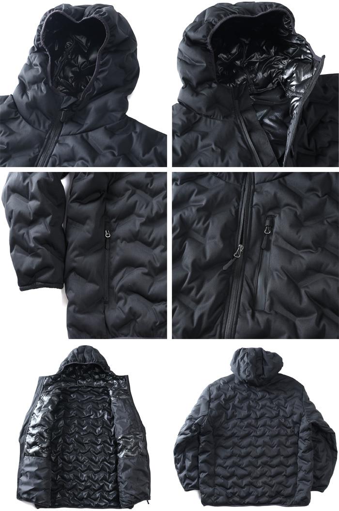 大きいサイズ メンズ Three Quarter ストレッチ シームレス 中綿 ブルゾン 防風 保温 秋冬新作 kmw-54606az