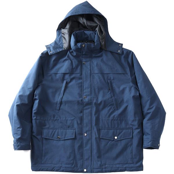 大きいサイズ メンズ Three Quarter フード脱着 中綿 ミドル ハーフコート 防風 撥水 秋冬新作 kmw-54906az