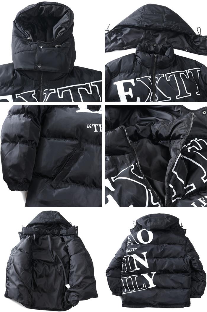 大きいサイズ メンズ RINGS リングス ロゴ使い フード脱着 中綿 ブルゾン 秋冬新作 135040