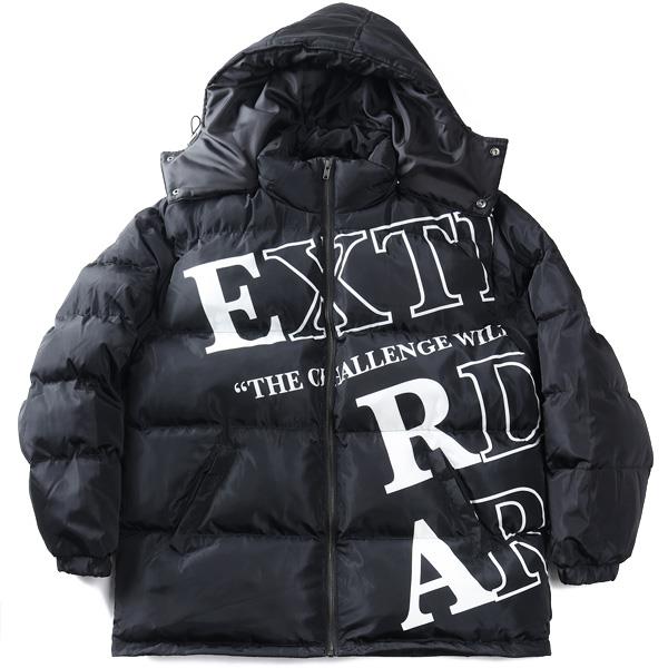 大きいサイズ メンズ RINGS リングス ロゴ使い フード脱着 中綿 ブルゾン 秋冬新作 135040