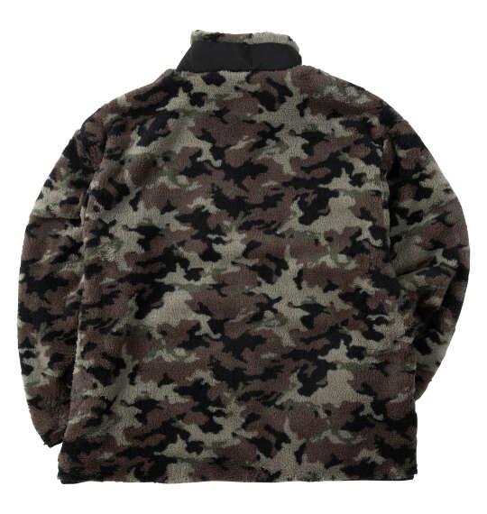 大きいサイズ メンズ OUTDOOR PRODUCTS 裏メッシュ ボア フリース ジャケット カーキ系 1253-5325-2 3L 4L 5L 6L 8L