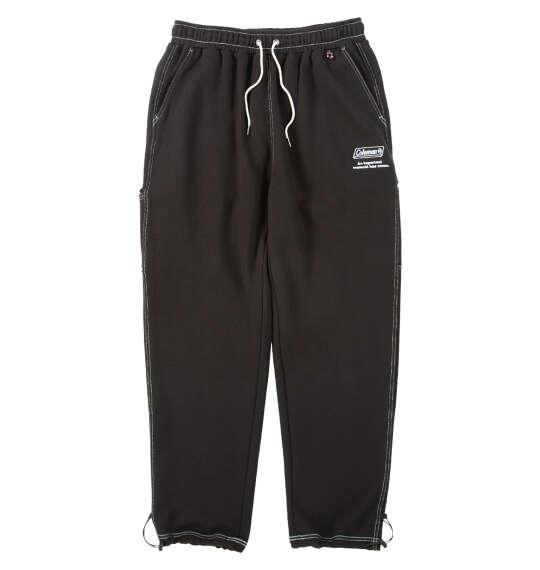 大きいサイズ メンズ Coleman 裏起毛 スウェット ペインター パンツ ブラック 1274-5303-2 3L 4L 5L 6L 8L