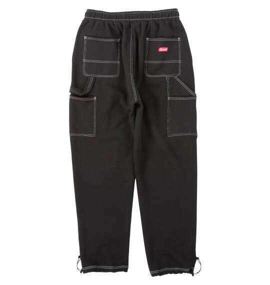 大きいサイズ メンズ Coleman 裏起毛 スウェット ペインター パンツ ブラック 1274-5303-2 3L 4L 5L 6L 8L