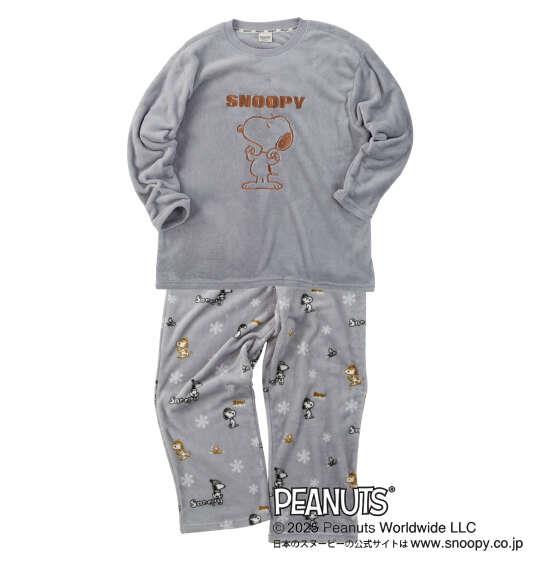 大きいサイズ メンズ PEANUTS ふわもこ スウェット セット グレー 1279-5300-1 3L 4L 5L 6L 8L