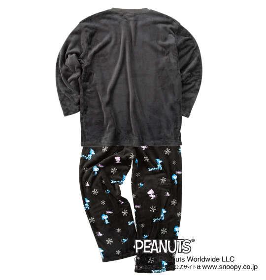 大きいサイズ メンズ PEANUTS ふわもこ スウェット セット ブラック 1279-5300-2 3L 4L 5L 6L 8L