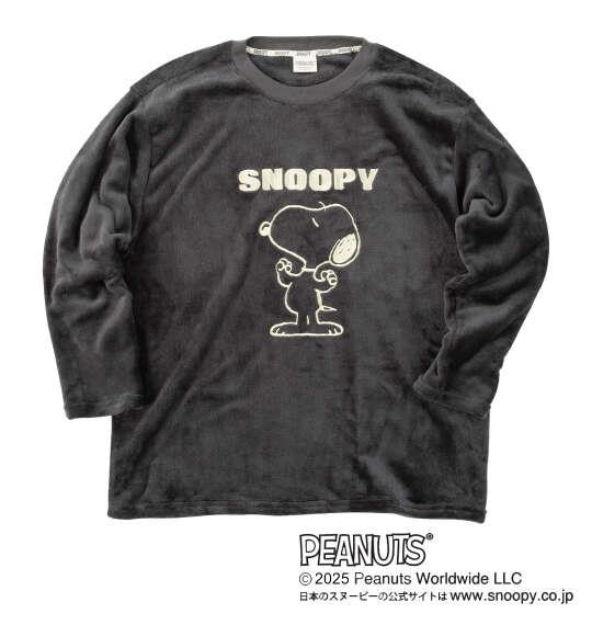 大きいサイズ メンズ PEANUTS ふわもこ スウェット セット ブラック 1279-5300-2 3L 4L 5L 6L 8L