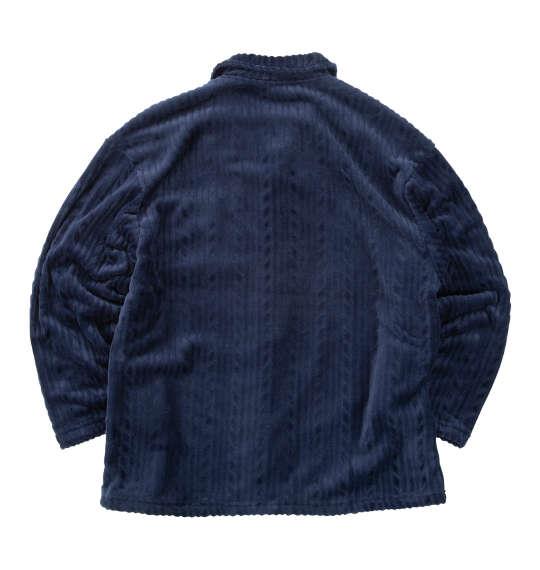 大きいサイズ メンズ PEANUTS ふわもこ シャツ パジャマ ネイビー 1279-5301-2 3L 4L 5L 6L 8L