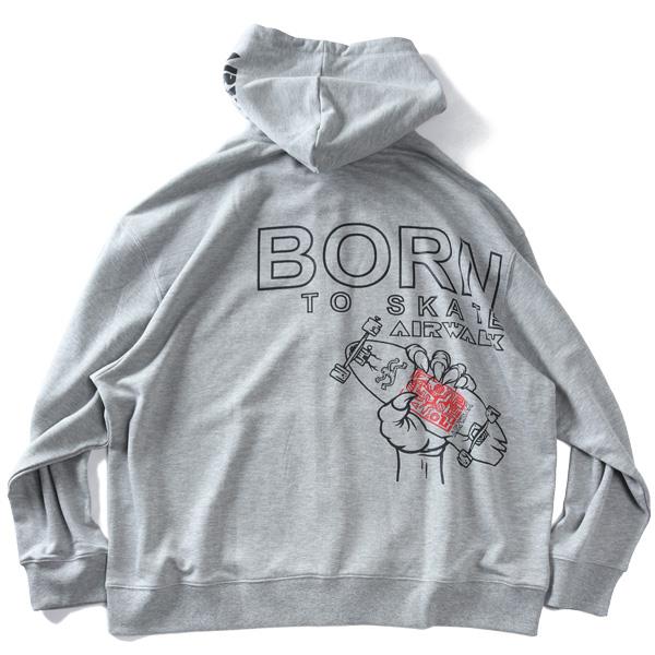 大きいサイズ メンズ AIRWALK エアウォーク プリント フルジップ パーカー 秋冬新作 awm53309az