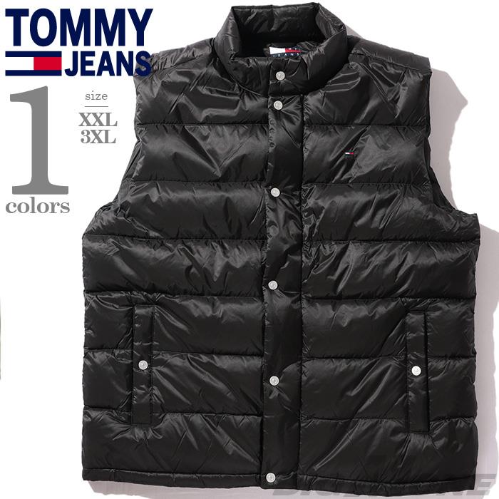 大きいサイズ メンズ TOMMY JEANS トミージーンズ ライト ダウン ベスト USA直輸入 dm0dm21777