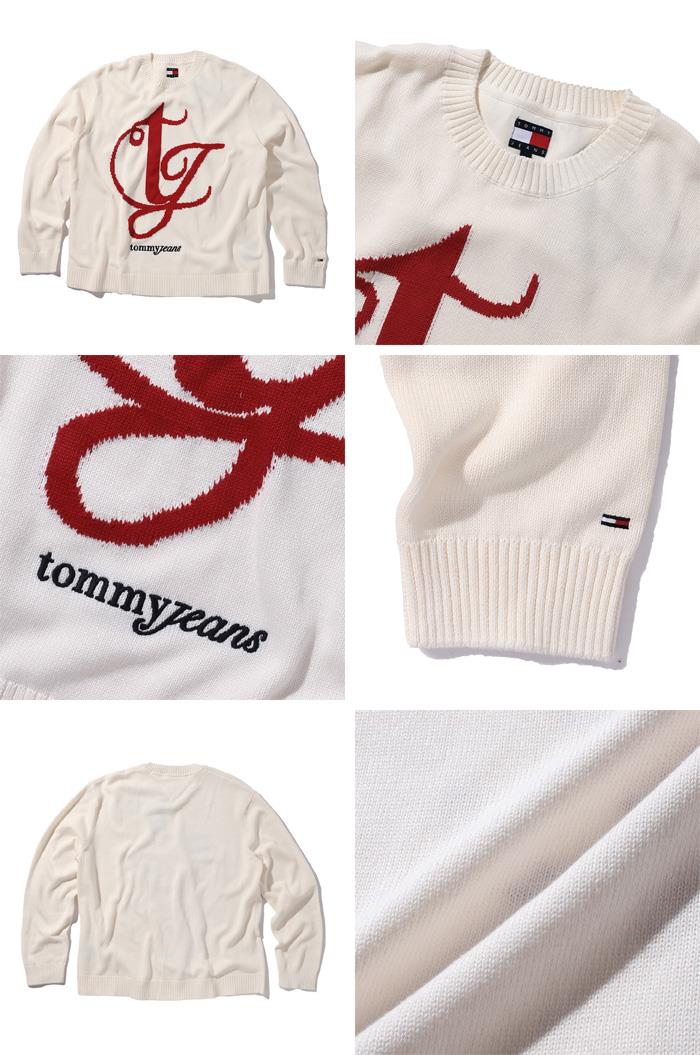 【fd1029】大きいサイズ メンズ TOMMY JEANS トミージーンズ クルーネック セーター USA直輸入 dm0dm21883