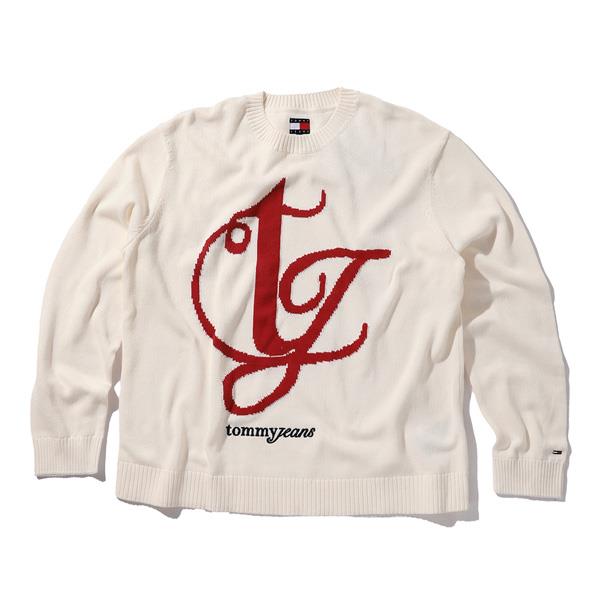 【fd1029】大きいサイズ メンズ TOMMY JEANS トミージーンズ クルーネック セーター USA直輸入 dm0dm21883