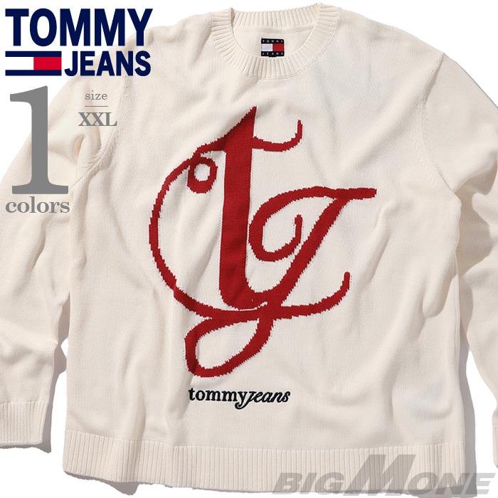 【fd1029】大きいサイズ メンズ TOMMY JEANS トミージーンズ クルーネック セーター USA直輸入 dm0dm21883