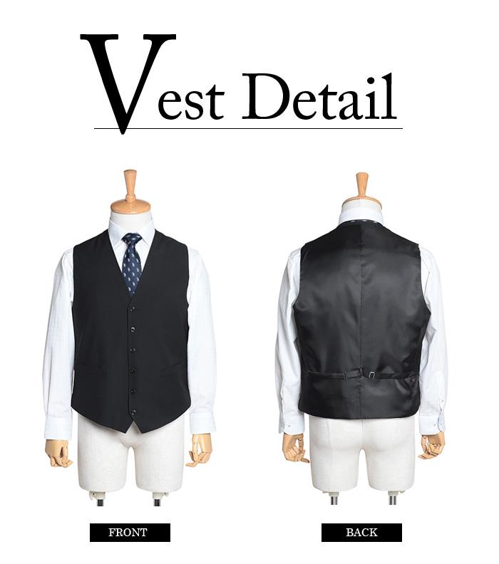 大きいサイズ メンズ スリーピース 2ツ釦スーツ ビジネススーツ スーツ ベスト付き リクルートスーツ 上下セット 秋冬新作 2398-09 【t2502】