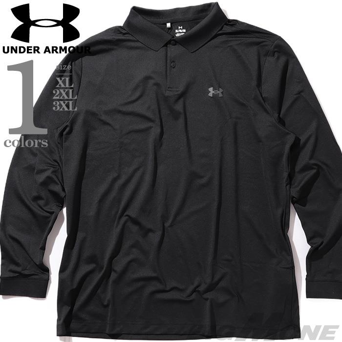 大きいサイズ メンズ UNDER ARMOUR アンダーアーマー 長袖 ポロシャツ USA直輸入 1379728-001