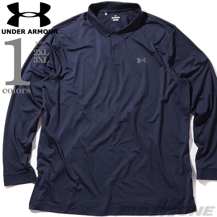 大きいサイズ メンズ UNDER ARMOUR アンダーアーマー 長袖 ポロシャツ USA直輸入 1379728-410