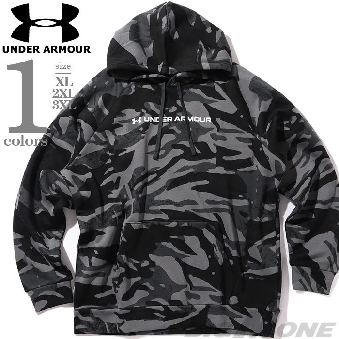 大きいサイズ メンズ UNDER ARMOUR アンダーアーマー カモフラ柄 プルオーバー パーカー USA直輸入 6003957-001
