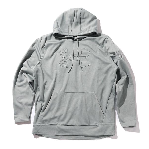 大きいサイズ メンズ UNDER ARMOUR アンダーアーマー エンボス加工 フリース プルオーバー パーカー USA直輸入 6004092-035