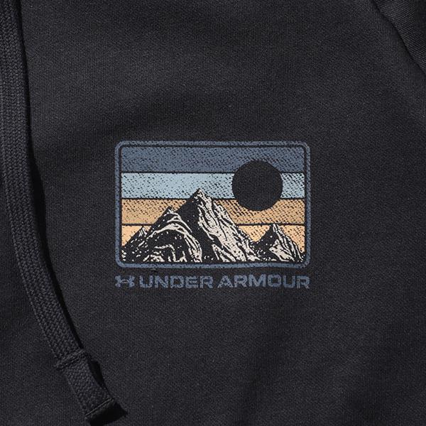 大きいサイズ メンズ UNDER ARMOUR アンダーアーマー プリント フリース プルオーバー パーカー USA直輸入 6010691-001