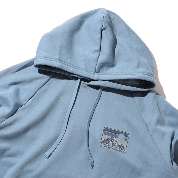 大きいサイズ メンズ UNDER ARMOUR アンダーアーマー プリント フリース プルオーバー パーカー USA直輸入 6010691-418