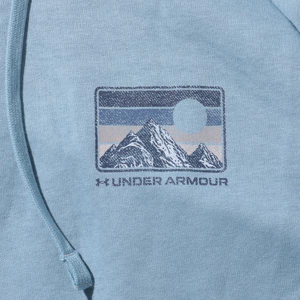 大きいサイズ メンズ UNDER ARMOUR アンダーアーマー プリント フリース プルオーバー パーカー USA直輸入 6010691-418