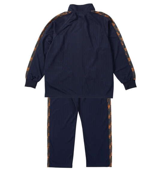 大きいサイズ メンズ Mc.S.P ハーフトーンドット切替 ジャージ セット ネイビー×オレンジ 1256-5300-1 3L 4L 5L 6L 8L