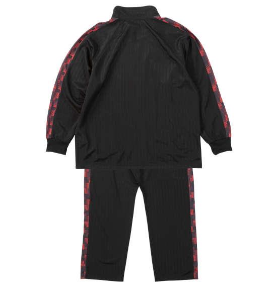 大きいサイズ メンズ Mc.S.P ハーフトーンドット切替 ジャージ セット ブラック×レッド 1256-5300-3 3L 4L 5L 6L 8L