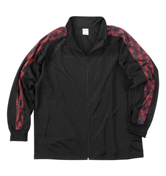 大きいサイズ メンズ Mc.S.P ハーフトーンドット切替 ジャージ セット ブラック×レッド 1256-5300-3 3L 4L 5L 6L 8L