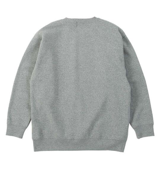大きいサイズ メンズ OUTDOOR PRODUCTS 裏起毛 クルー トレーナー グレー 1258-5312-1 3L 4L 5L 6L 8L