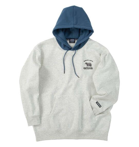 大きいサイズ メンズ OUTDOOR PRODUCTS 裏起毛 プル パーカー オートミール 1258-5313-1 3L 4L 5L 6L 8L