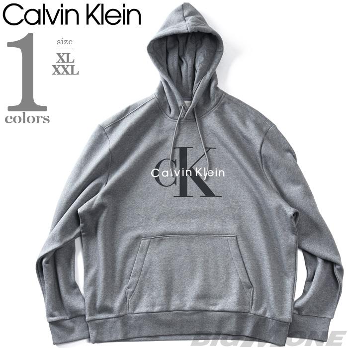 大きいサイズ メンズ CALVIN KLEIN JEANS カルヴァンクラインジーンズ ロゴプリント プルオーバー パーカー USA直輸入 40bm800
