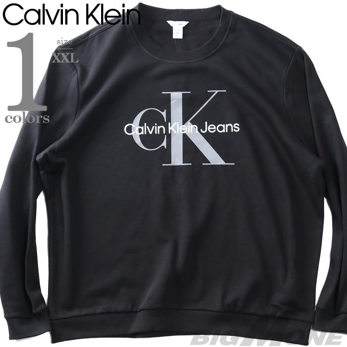 大きいサイズ メンズ CALVIN KLEIN カルヴァンクライン ロゴプリント トレーナー USA直輸入 40gc200
