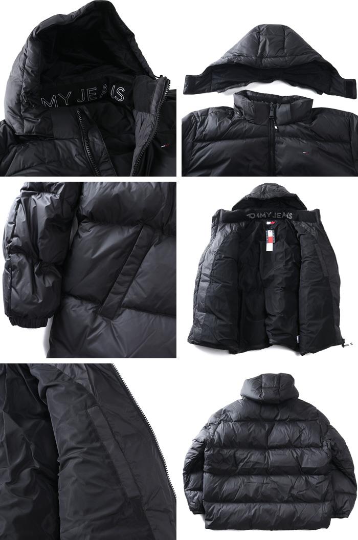 大きいサイズ メンズ TOMMY JEANS トミージーンズ フード脱着 ダウン ジャケット ESSENTIAL DOWN JACKET USA直輸入 dm0dm19786