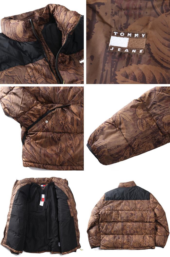 大きいサイズ メンズ TOMMY JEANS トミージーンズ 切替え 中綿 ジャケット VAIL AOP PUFFER USA直輸入 dm0dm22037