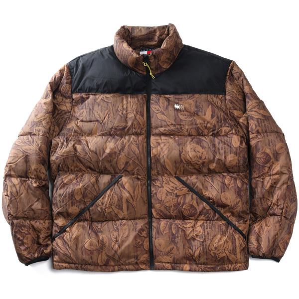 大きいサイズ メンズ TOMMY JEANS トミージーンズ 切替え 中綿 ジャケット VAIL AOP PUFFER USA直輸入 dm0dm22037