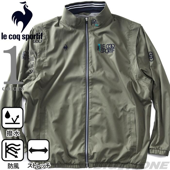 大きいサイズ メンズ LE COQ SPORTIF GOLF ルコックスポルティフ 2WAY袖脱着 ヒートナビ ブルゾン 防風 撥水 ストレッチ ゴルフウェア 秋冬新作 lg5fwbb0m