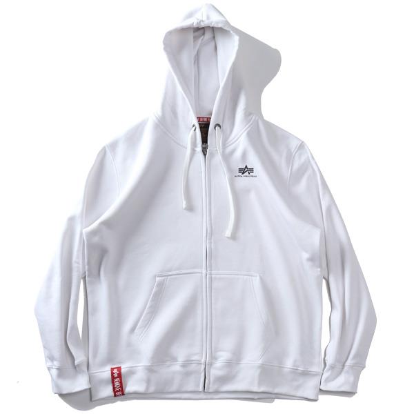 大きいサイズ メンズ ALPHA INDUSTRIES アルファインダストリーズ フルジップ パーカー BASIC ZIP HOODY USA直輸入 118342