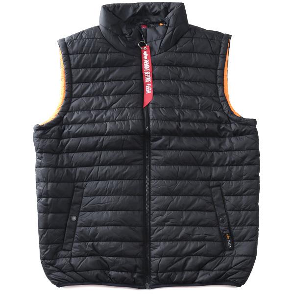 大きいサイズ メンズ ALPHA INDUSTRIES アルファインダストリーズ 中綿 ベスト PUFFER VEST USA直輸入 138122