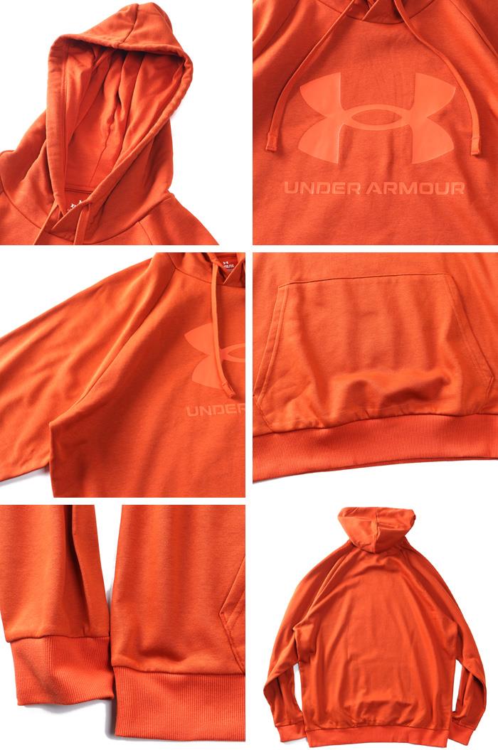 大きいサイズ メンズ UNDER ARMOUR アンダーアーマー フリース プルオーバー パーカー RIVAL FLEECE LOGO USA直輸入 1379758-842