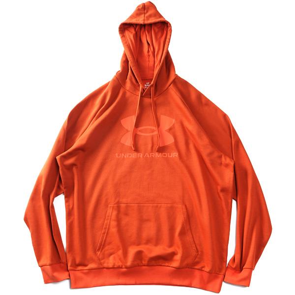 大きいサイズ メンズ UNDER ARMOUR アンダーアーマー フリース プルオーバー パーカー RIVAL FLEECE LOGO USA直輸入 1379758-842