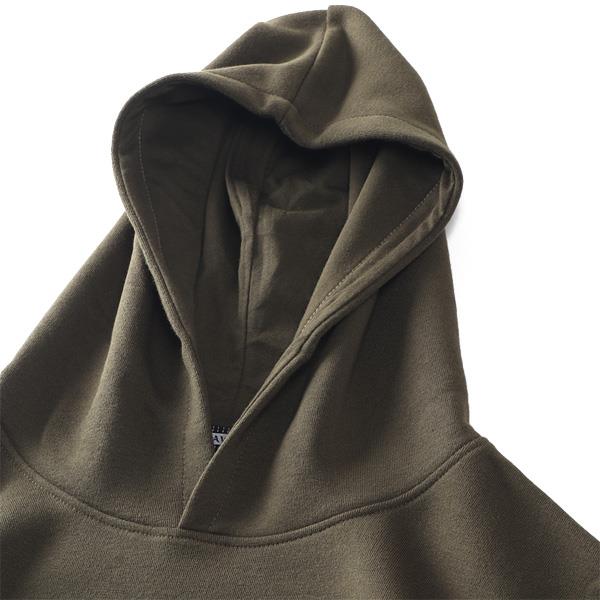 大きいサイズ メンズ RAVES 裏起毛 カレッジプリント プルオーバー パーカー 秋冬新作 65-88649-b