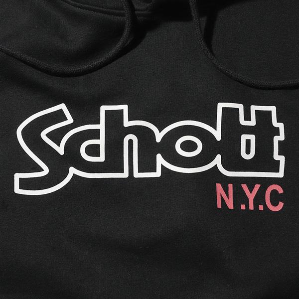 大きいサイズ メンズ SCHOTT ショット ロゴプリント プルオーバー パーカー USA直輸入 sw-logo-hd