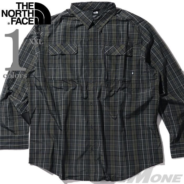 大きいサイズ メンズ THE NORTH FACE ノースフェイス チェック柄 長袖 シャツ USA直輸入 nf0a8bgk-97j