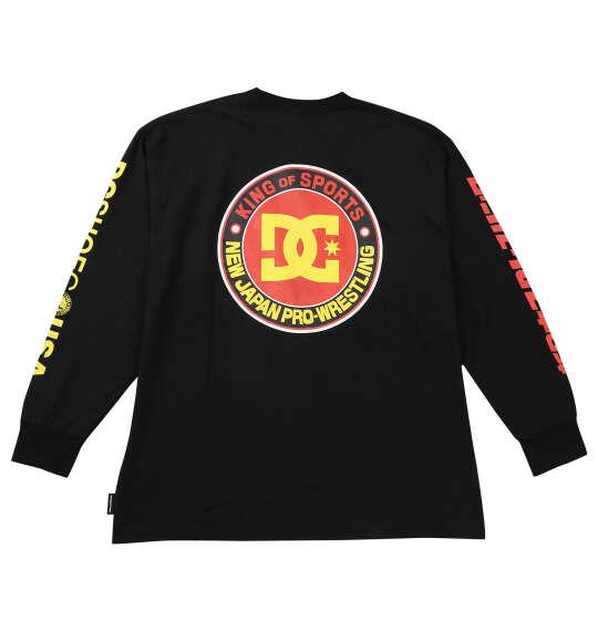 大きいサイズ メンズ DCSHOES × 新日本プロレス NJPW  長袖 Tシャツ ブラック 1278-6130-1 3L 4L 5L 6L