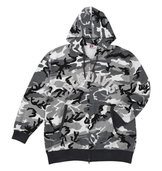 大きいサイズ メンズ BEN DAVIS ワッフル フルジップ パーカー カモフラ柄 1278-6101-3 3L 4L 5L 6L