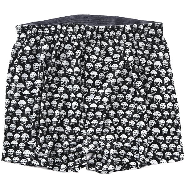 大きいサイズ メンズ DANIEL DODD 吸汗速乾 ストレッチ ジェリーフィッシュ柄 ニット トランクス 肌着 下着 秋冬新作 azkt-259006