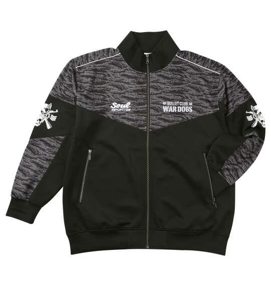 大きいサイズ メンズ SOUL SPORTS×新日本プロレス BC WAR DOGS 長袖 ジャージ セット グレーカモ×ブラック 1276-6112-1 3L 4L 5L 6L